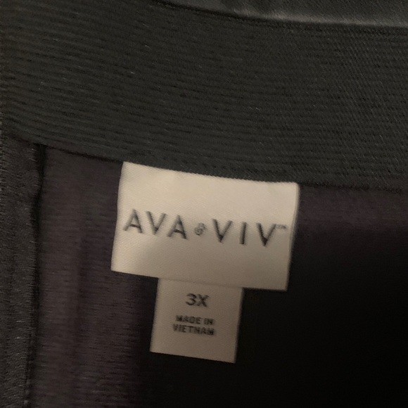 Ava & Viv Black Faux Leather Mini Skirt - Picture 7 of 11